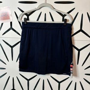 Izod Navy Striped Golf Skort Colorful Stripes Women’s Size M